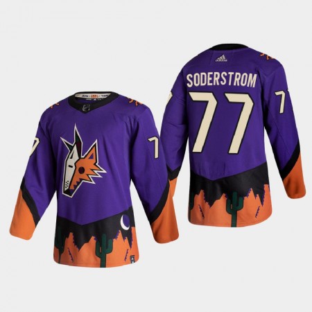 Arizona Coyotes Dresy Victor Soderstrom 77 2020-21 Reverse Retro Authentic - Pánské